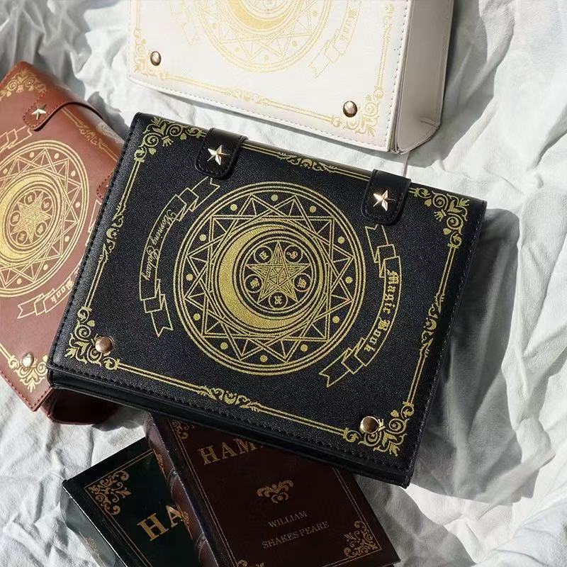 Japanese-style Retro Magic Book Shoulder Bag
