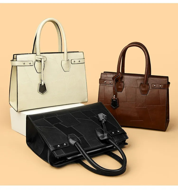 New Solid Color Zip One Shoulder Crossbody Bag