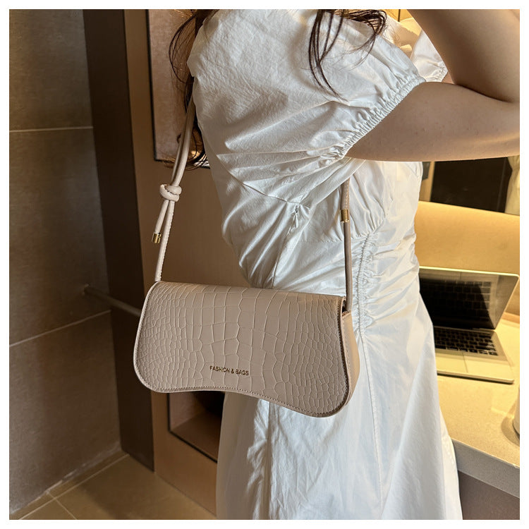 Solid Color PU Small Square Bag Shoulder Messenger Bag Handbag