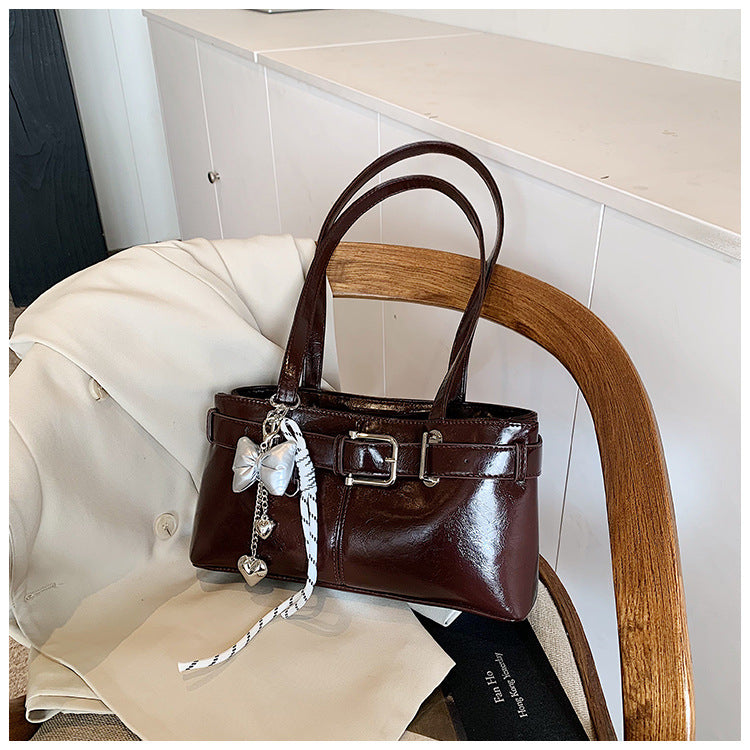 Commuter Texture Underarm Shoulder Handbag