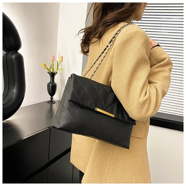 Simple Portable Casual Fashion Crossbody Diamond Embroidery Thread Chain Bag