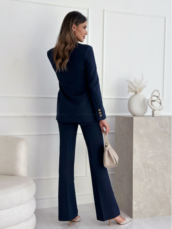Double Breasted Solid Color Fashion Coat