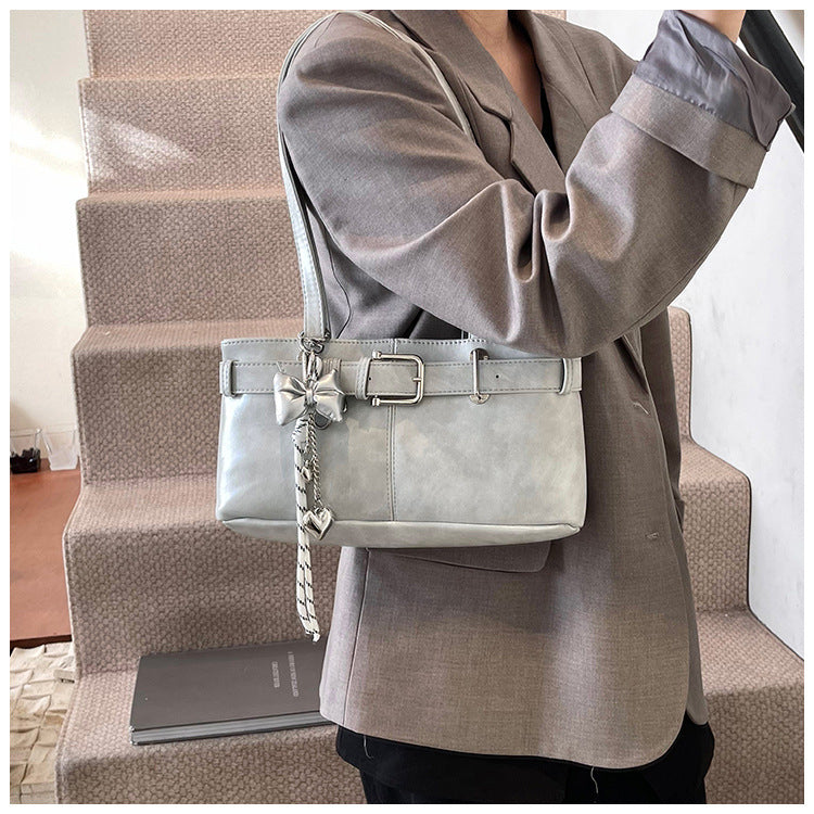 Commuter Texture Underarm Shoulder Handbag