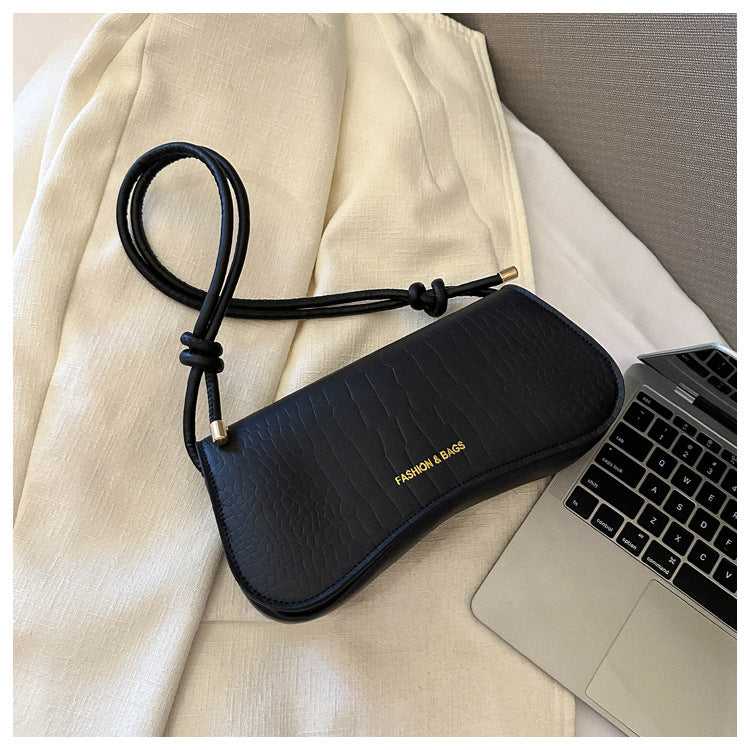 Solid Color PU Small Square Bag Shoulder Messenger Bag Handbag