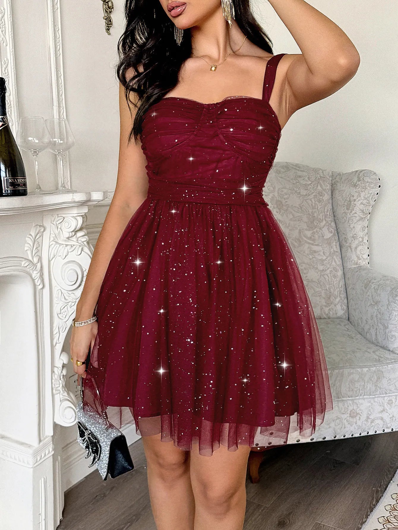 New Fashion Temperament Women's Suspender Dress