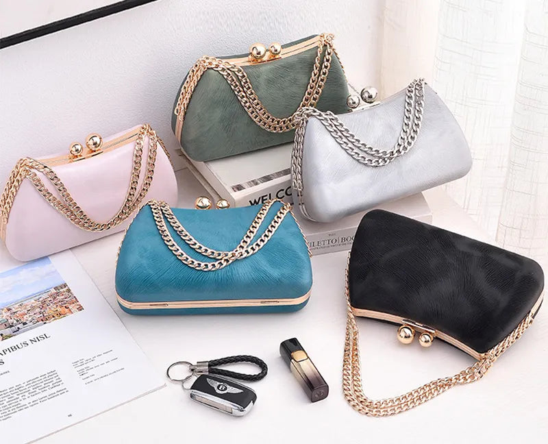 Chain Handbags Fashion Luxury Dress Party Dinner Bags For Women Crossbody Shoulder Bag