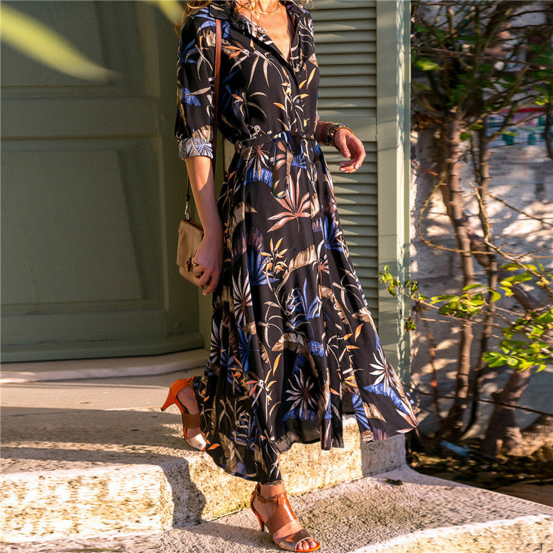 Elegant Madrid Vintage Chiffon Dress – Timeless Retro Style Women’s Fashion