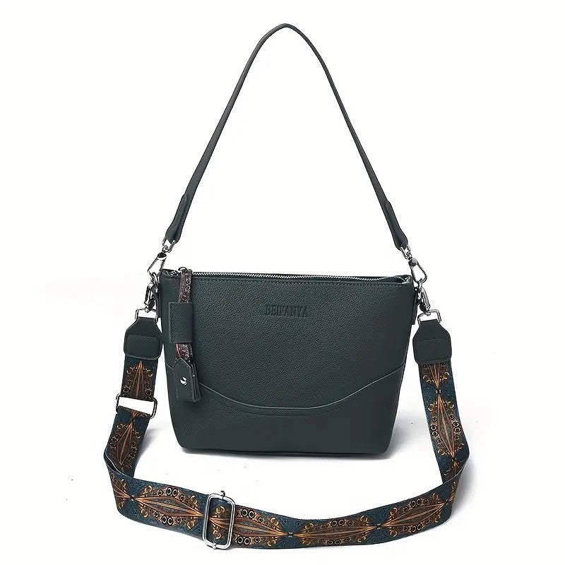 Women’s Ethnic Embroidery Crossbody Bag – Durable, Spacious, and Stylish