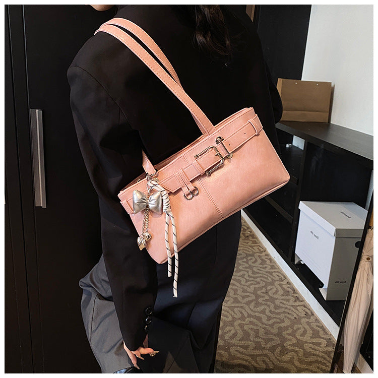 Commuter Texture Underarm Shoulder Handbag