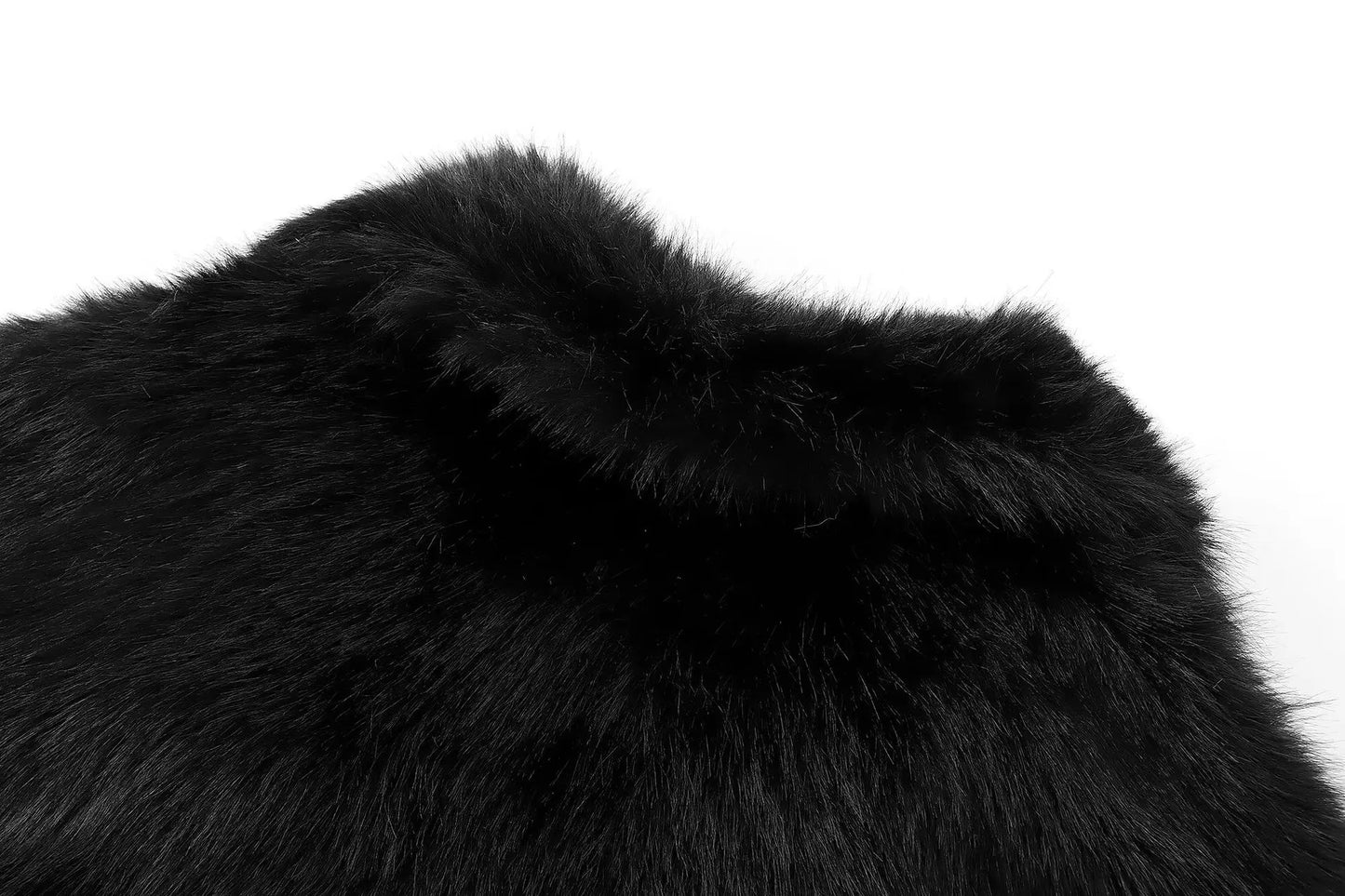 French Style Large Lapel Artificial Fur New Plush Coat