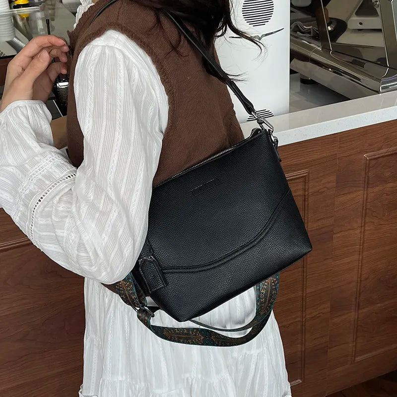 Women’s Ethnic Embroidery Crossbody Bag – Durable, Spacious, and Stylish