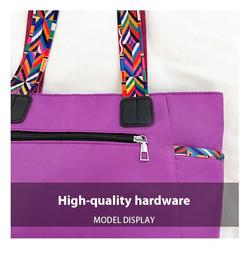 Women's Oxford Cloth Bag Portable And Fashion Shoulder Bag