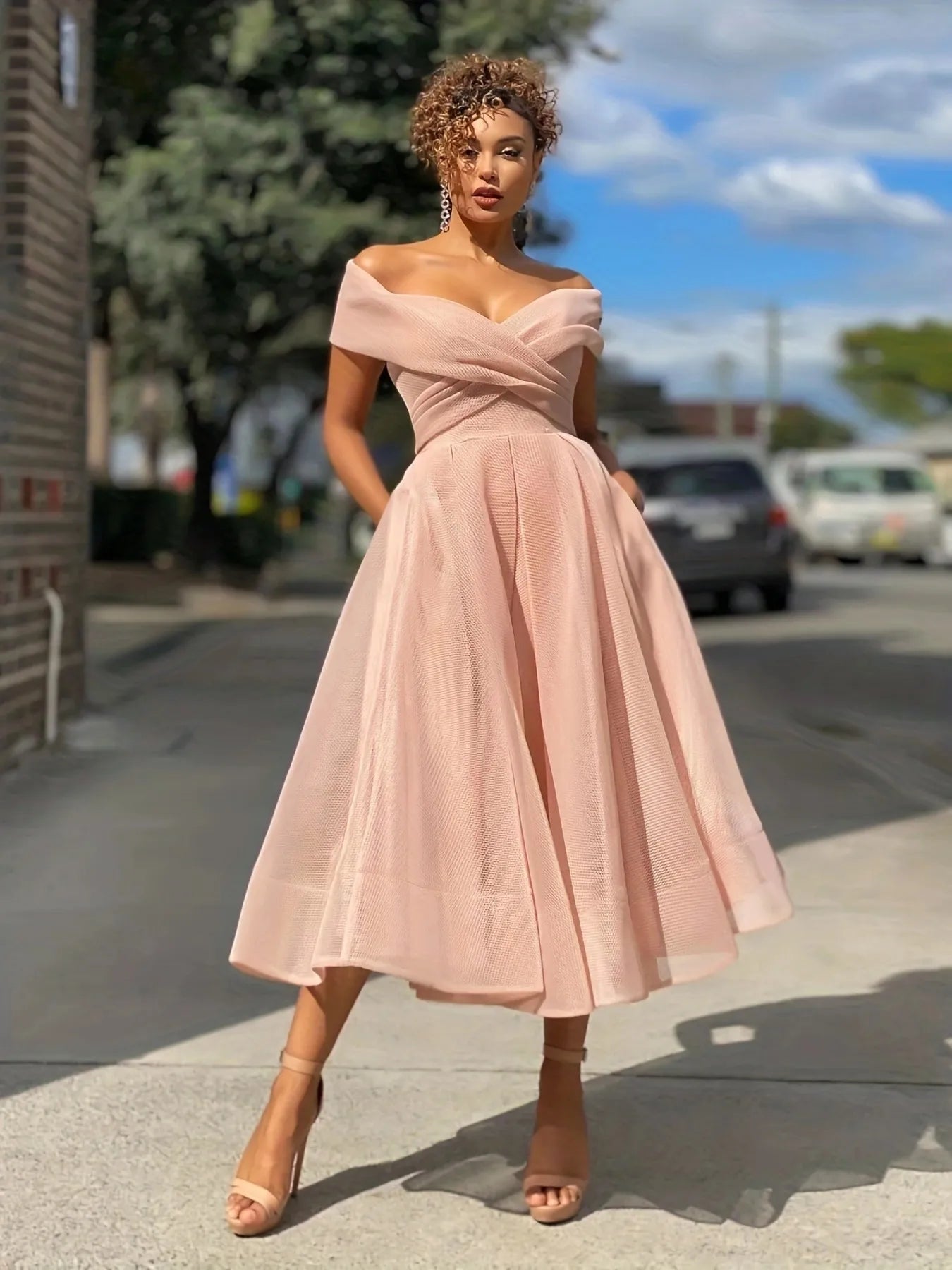 Plus Size Women's Clothing New Sexy V-neck Slim Dress