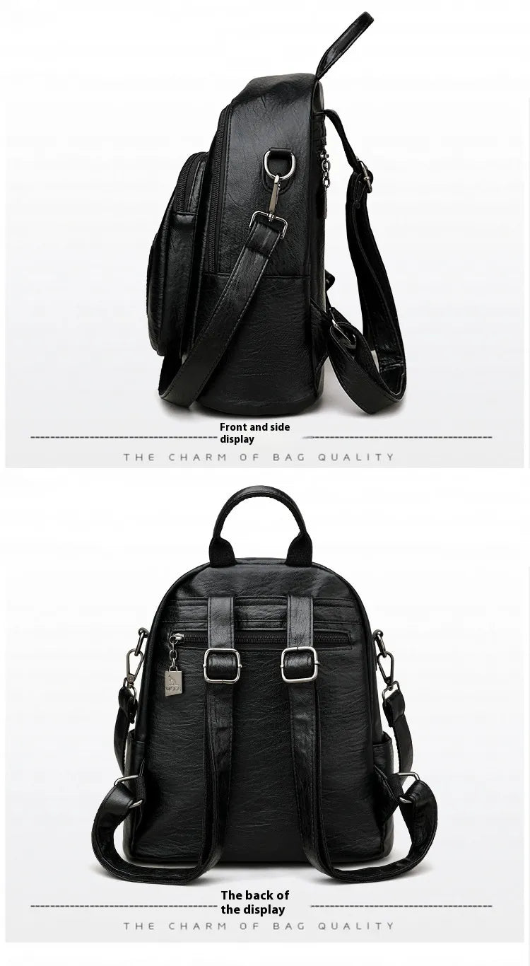 Women's Stylish And Versatile Simple All-match Travel Bag Backpack