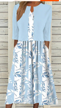 Women's Two-piece Set Dress Commuter Floral Print