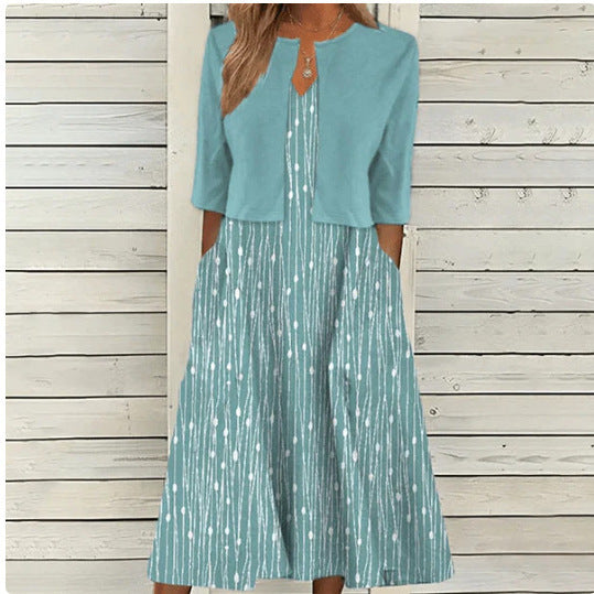 Women's Two-piece Set Dress Commuter Floral Print
