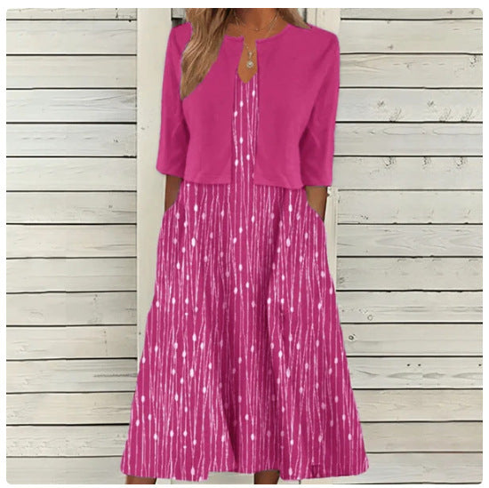 Women's Two-piece Set Dress Commuter Floral Print