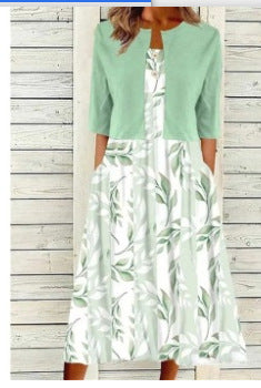 Women's Two-piece Set Dress Commuter Floral Print