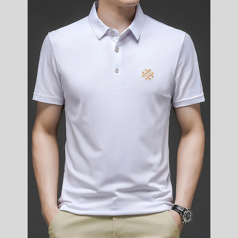 Men's Plus Size Breathable Short Sleeve Polo
