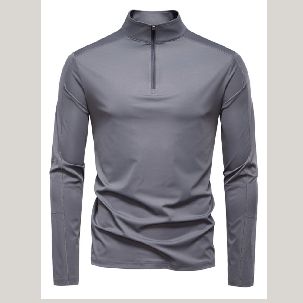 Men's Sun Protection Long Sleeve Half-Zip T-Shirt