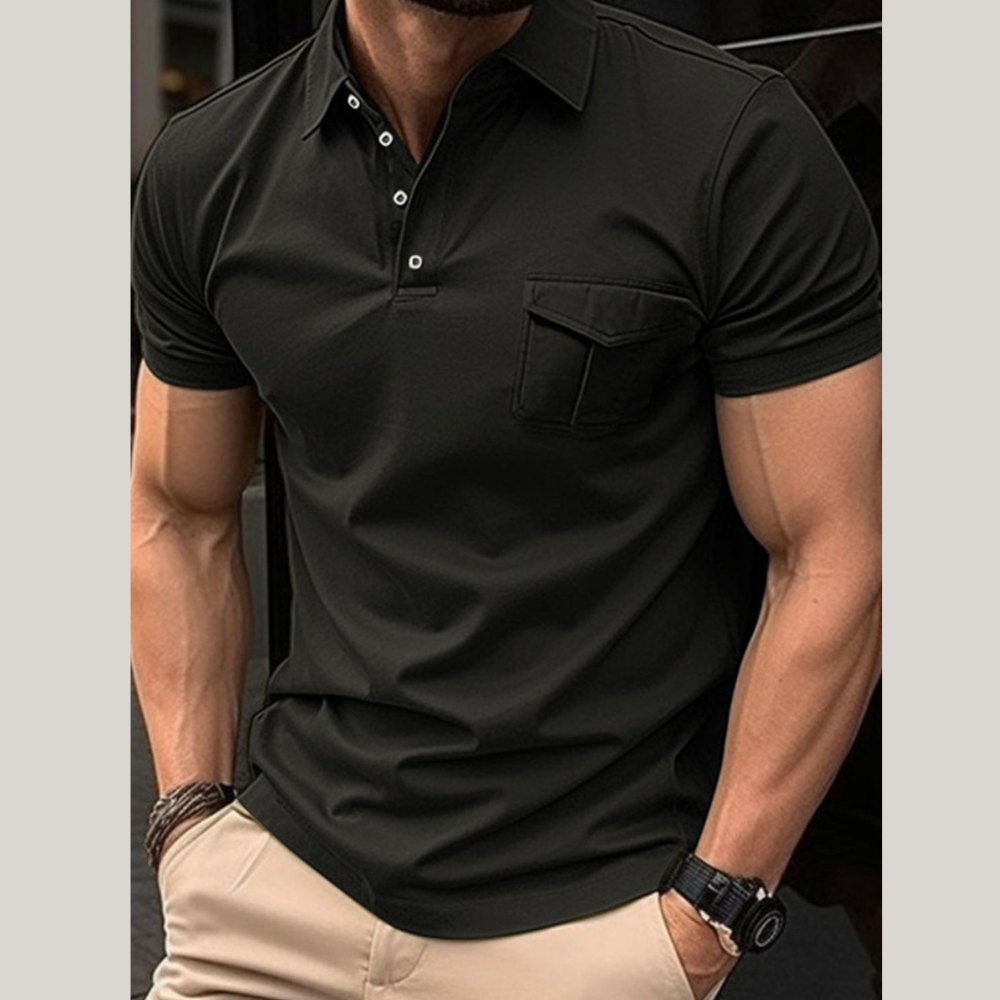 Men's Full Size Collared Neck Short Sleeve Polo Plus Size