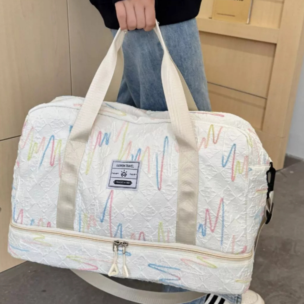 Textured Duffel Bag