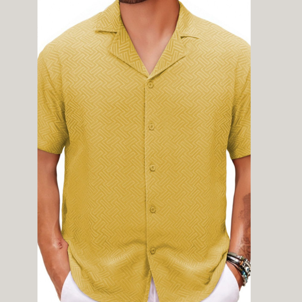 Everyday Plus Size Short Sleeve Button Shirt – Men