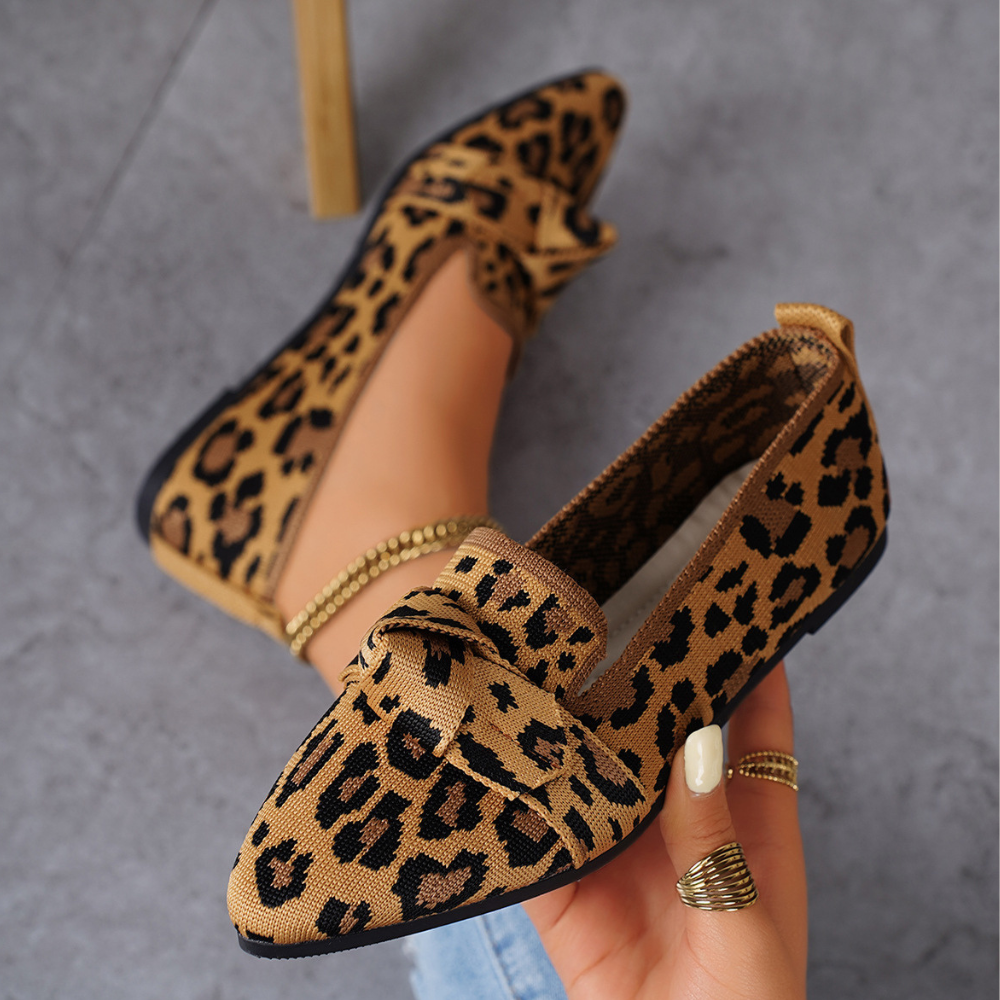 Breathable Pointed Toe Mesh Slip-On Flats