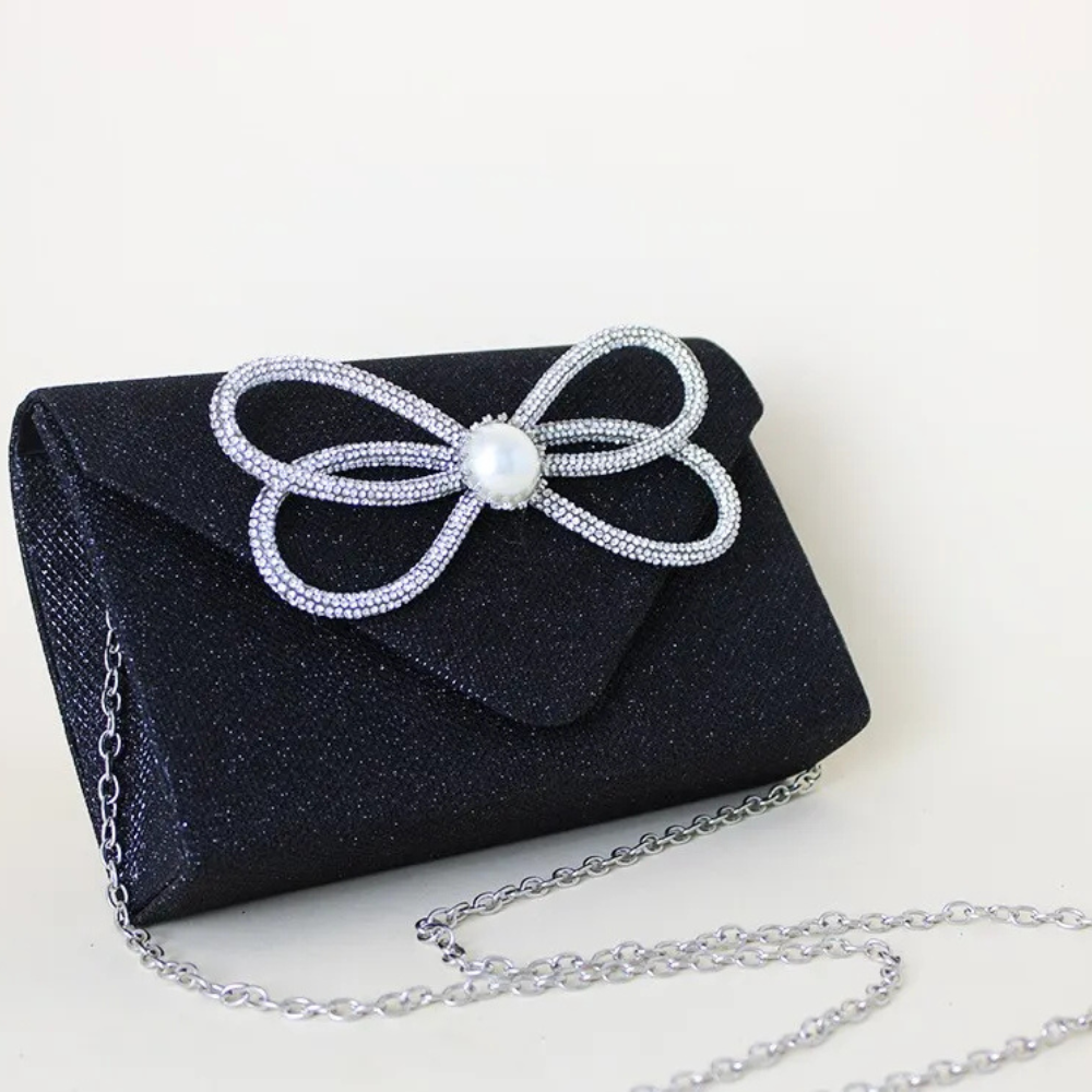 Women's Dinner Clutch Diamond Flip Square Bag Party Fashion