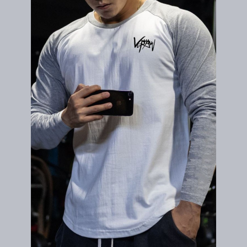 Casual Men's Plus Size Round Neck Long Sleeve T-Shirt
