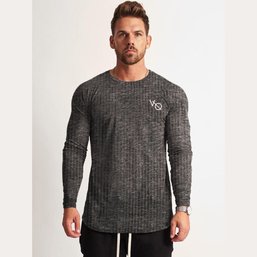 Men's Round Neck Long Sleeve T-Shirt