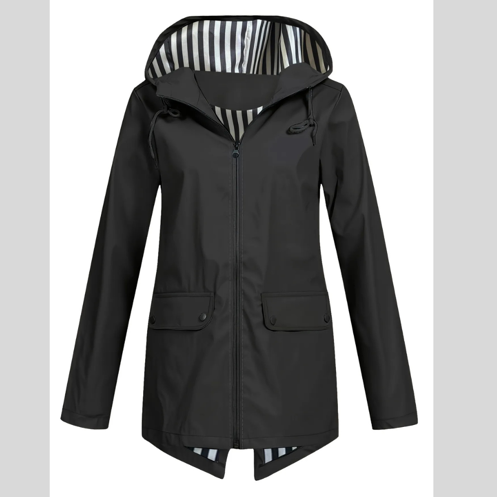 Women's Zipper Hooded Outdoor Windproof Thin Coat
