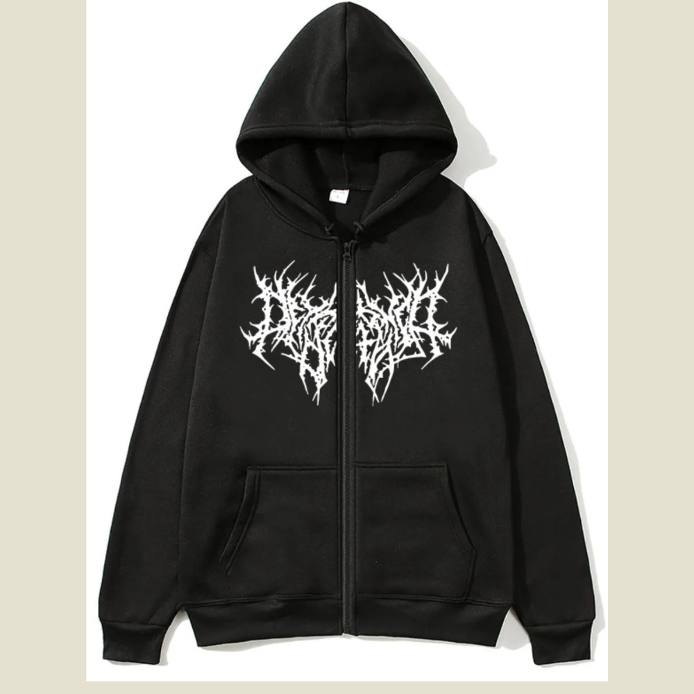 Men's Full Size Zip Up Long Sleeve Hoodie Plus Size