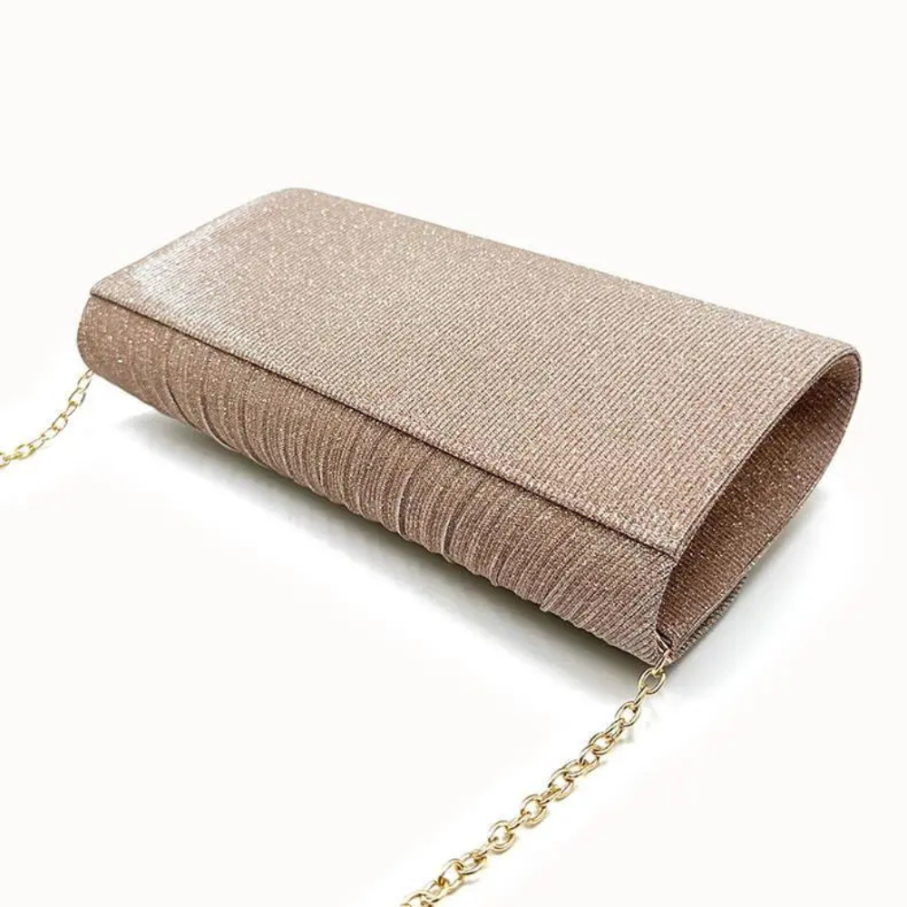 Women's Hardware Edge Party Pattern Fine Pink Clutch