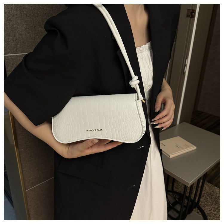 Solid Color PU Small Square Bag Shoulder Messenger Bag Handbag