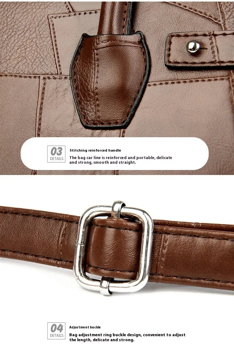New Solid Color Zip One Shoulder Crossbody Bag