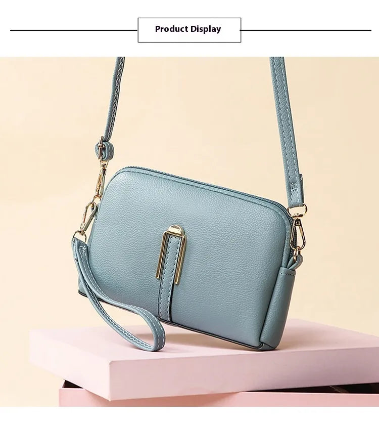 Women's Solid Color Mobile Phone Simple Messenger Bag