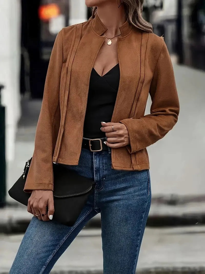 Winter Solid Color All-matching Cardigan Jacket Women
