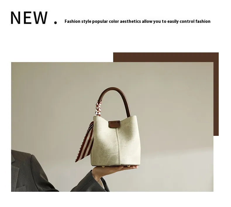 Simple Portable Bucket Bag For Women Summer New