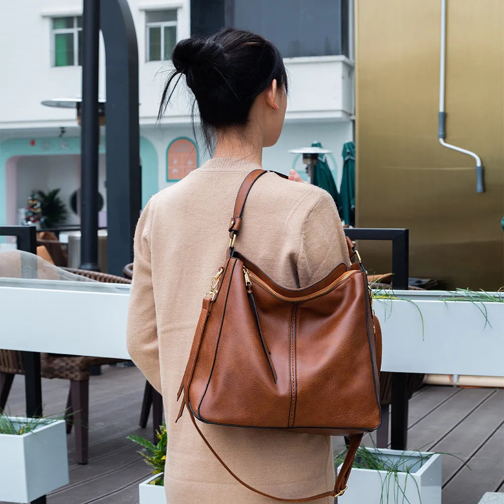 Hobo Bags Women High Capacity Handbags Fashion Commuting Crossbody Shoulder Bag Shopping Totes