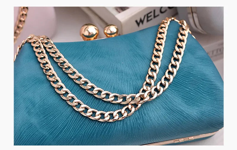 Chain Handbags Fashion Luxury Dress Party Dinner Bags For Women Crossbody Shoulder Bag