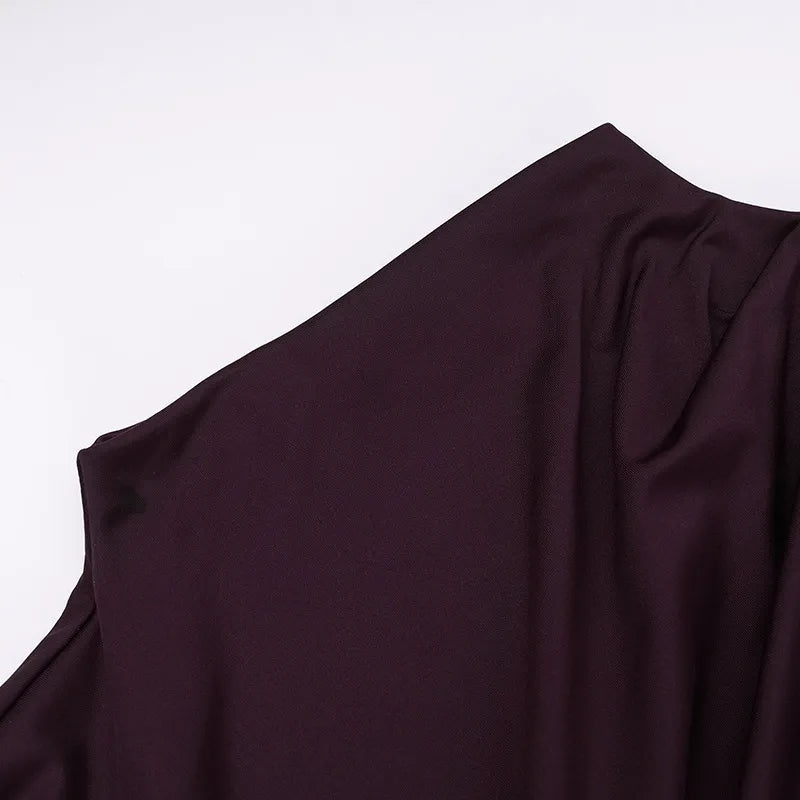 Slit Slim-fitting Long Dress Women's Clothing
