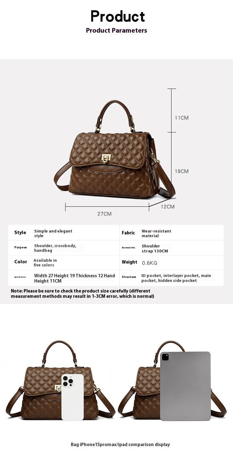 Fashion Messenger Bag Elegant Female Handbags Shoulder Bag Female
