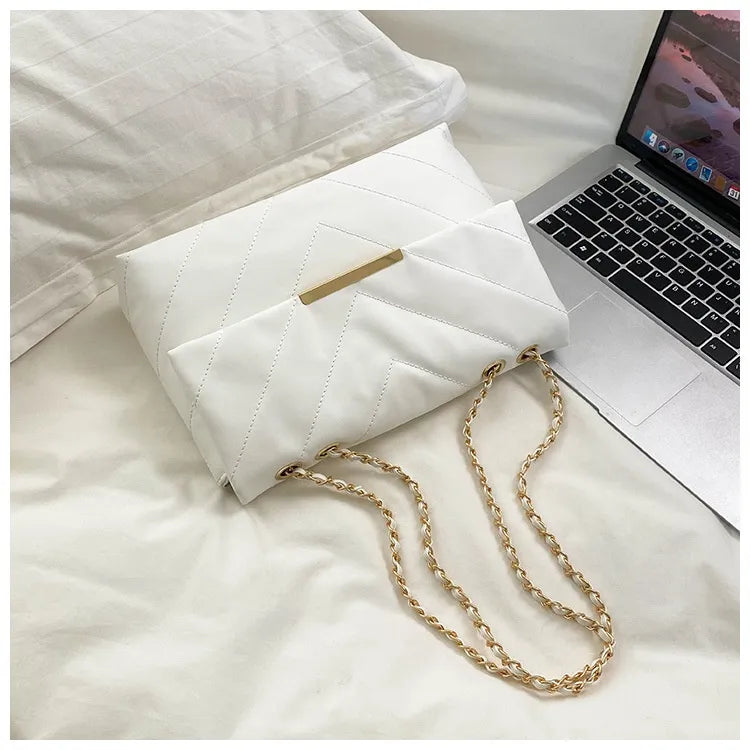 Simple Portable Casual Fashion Crossbody Diamond Embroidery Thread Chain Bag