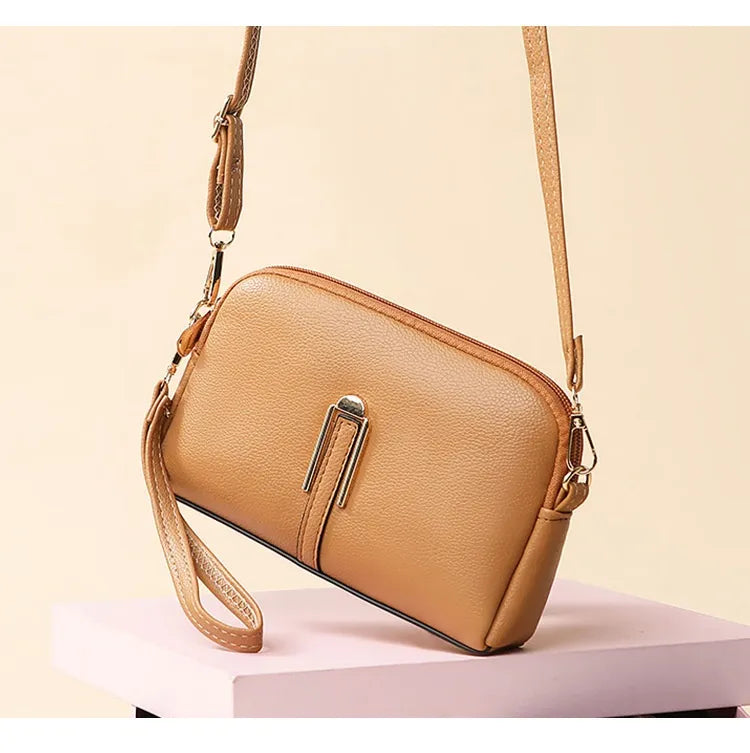 Women's Solid Color Mobile Phone Simple Messenger Bag