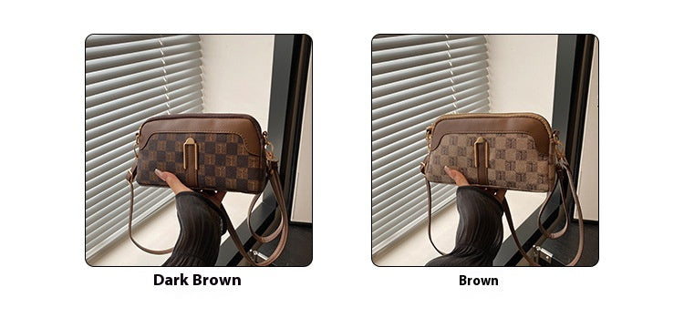 Chess Plaid Women's Bag Autumn And Winter Classic Style Portable
