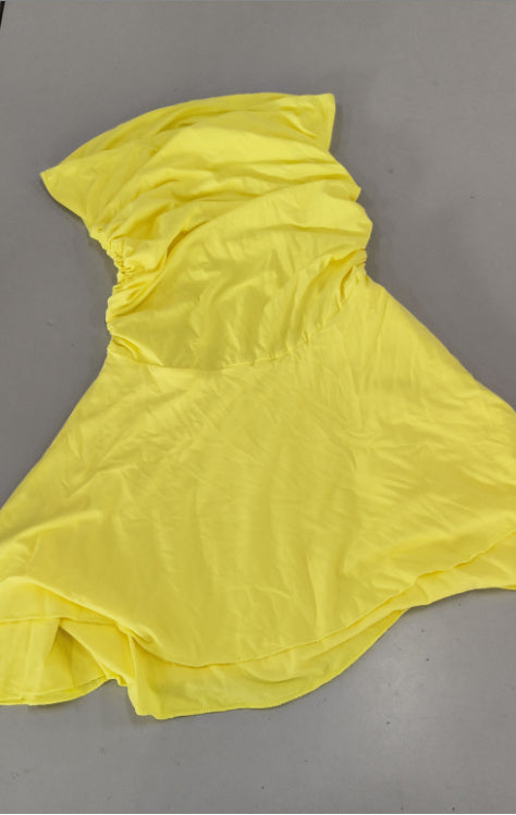 Tube-top Short Dress Summer Sexy Pleated Tight Dresses For Womens Clothing