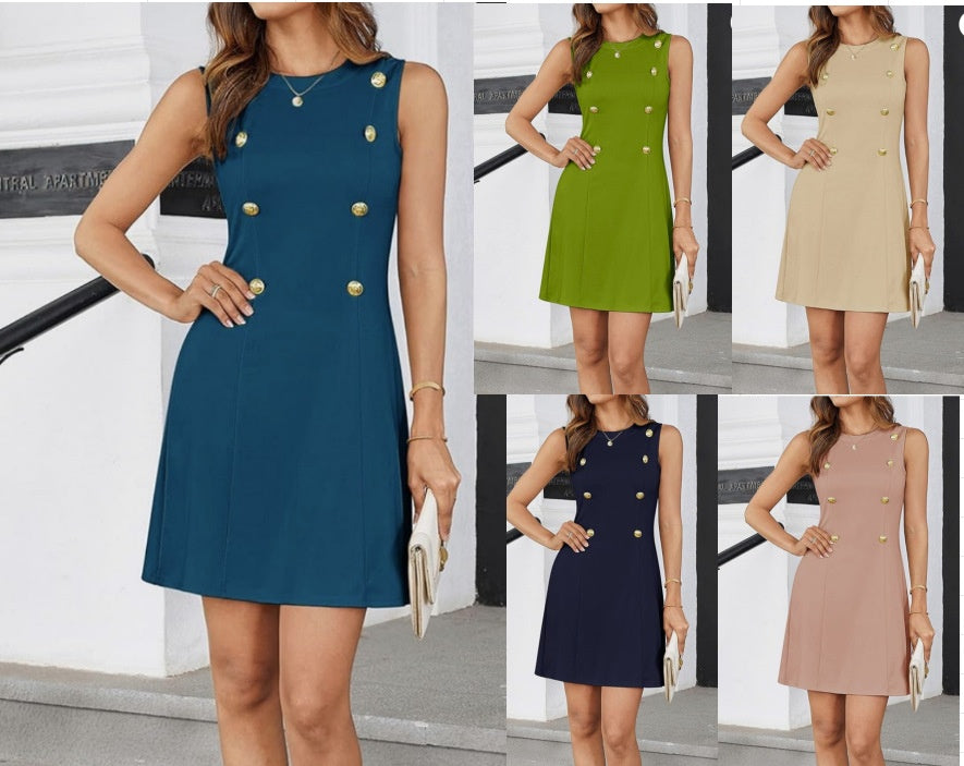 Women's Cocktail Mini Sleeveless Casual Dress