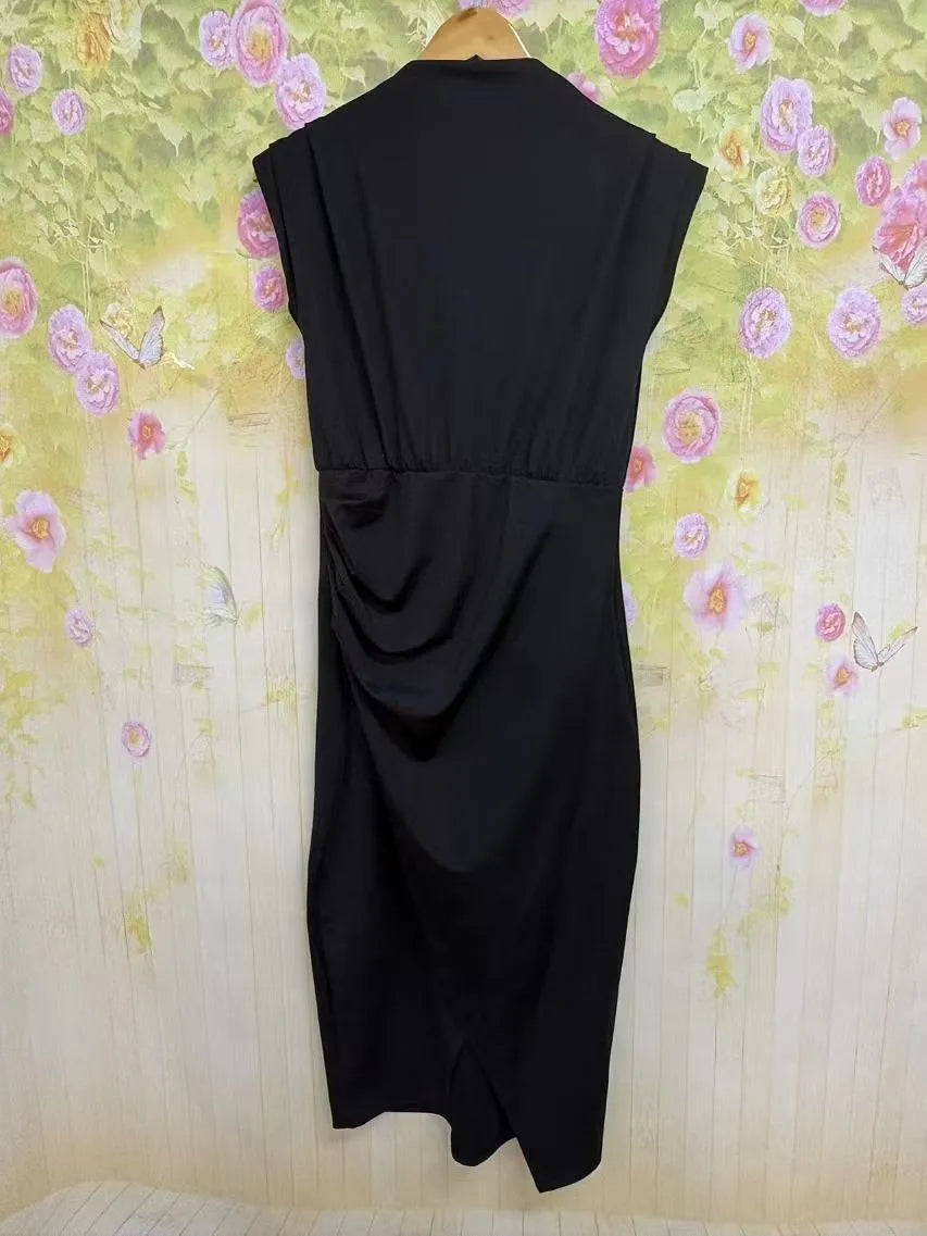 Fashion Women's Wear Slim-fit Solid Color Dress Sheath Women's Clothing