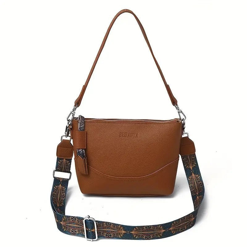 Women’s Ethnic Embroidery Crossbody Bag – Durable, Spacious, and Stylish